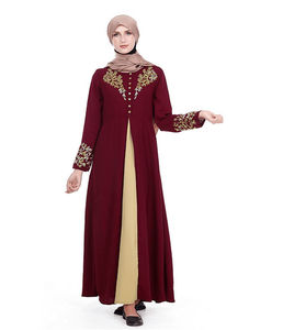 Abaya musulmane à manches longues de haute qualité, nouveau design 2019, dernière tendance, meilleur design AJM, designs élégants pour femmes, quatre saisons, personnalisable - Product Image 2