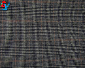Tissu en laine tweed à carreaux écossais Glen <span class=keywords><strong>Plaid</strong></span>, chaud au toucher, bon marché, pour manteaux - Product Image 2