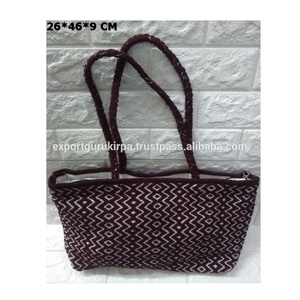 Bolso de Hombro para Mujer, Bolso de Mano, Bolso de Fiesta con Diseño de Borlas Bordadas, Tela de Algodón Ligera - Product Image 4