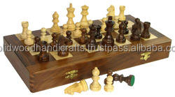 ARTESANÍA DE MADERA BACKGAMMON DE MADERA JUEGO DE AJEDREZ MULTI - Product Image 2