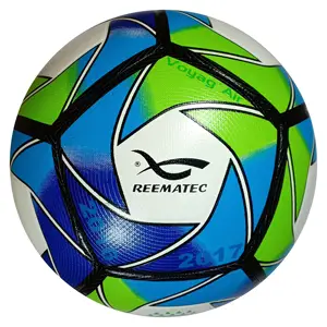 Bola de futebol híbrida profissional texturizada macia do pu importada