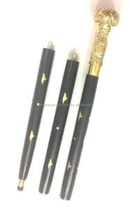 Bastón de diseñador de latón con aspecto antiguo náutico, bastones de madera antiguos Vintage - Product Image 3