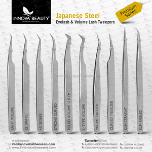 Stainless Steel Volume Tweezers for <b>Eyelash</b> Extension - Product Image 1