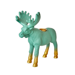 Bougeoir en résine peint à la main Castle Perching Dragon - Product Image 6