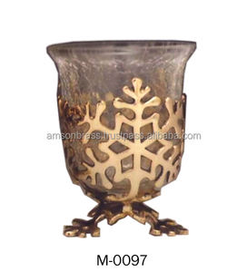 Bougeoir décoratif de chambre d'hôtel avec support de feuille - Product Image 3