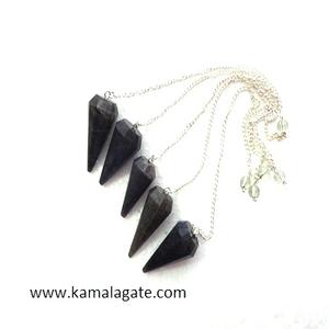 Aventurina azul Piedra preciosa Reiki Péndulo Ágata facetada Instrumento de radiestesia Piedra semipreciosa Artesanía para Chakra en venta - Product Image 1