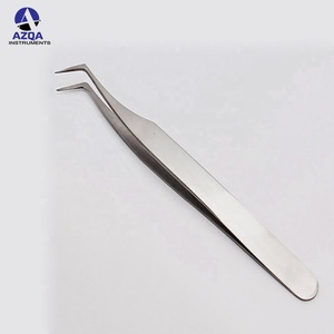 Pinzas de Acero Inoxidable con Punta Recta para Extensión de Pestañas, para Uso Profesional y Personal en Salones de Belleza - Product Image 4