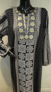 Caftan en coton alpine brodé, nouveau modèle, offre en ligne - Product Image 2