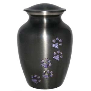 Urnas Funerarias de Metal de Latón/Aluminio Negras y Plateadas de Primera Calidad, Clásicas y Conmemorativas para Mascotas, para Cenizas Funerarias - Product Image 3