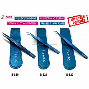 แหนบต่อขนตาไทเทเนียมอัลลอยน้ำหนักเบาแหนบสำหรับแฟนๆชาวรัสเซีย - Product Image 1