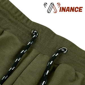 Pantalones cortos de gimnasio para hombre de alta calidad, color verde militar, pantalones cortos de Fitness para entrenamiento de gimnasio - Product Image 5