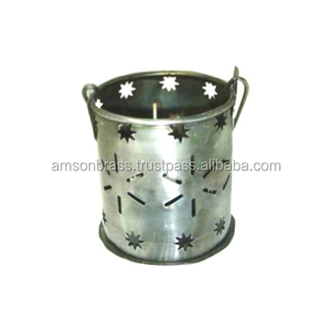 เชิงเทียนโลหะแบบทันสมัยสำหรับตกแต่งห้องด้วยแสงเทียนเหล็กเคลือบทอง - Product Image 1