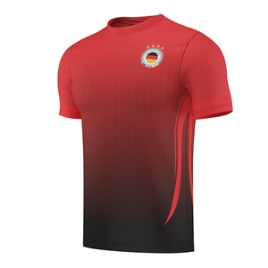 Haute qualité formel est mon joueur Fan Coupe de l'Euro Football Football T-Shirt équipe Allemagne 100% Polyester à manches courtes Logo personnalisé - Product Image 2