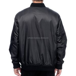 Venta al por mayor por encargo cuello redondo chaqueta de bombardero de los hombres temporada de invierno con cremallera completa ropa de moda con servicio OEM disponible - Product Image 2