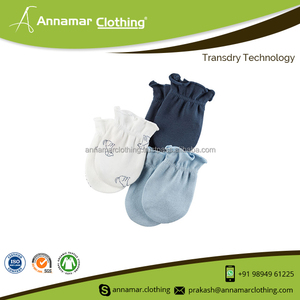 100% Organic Cotton Scratch Resistant Winter Baby Mittens - Product Image 6