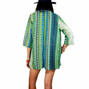 NAPAT venta al por mayor precio de fábrica nuevo mujeres Boho Kaftan Kimono blusa de la gasa Tops de Bikini Cover UP - Product Image 3