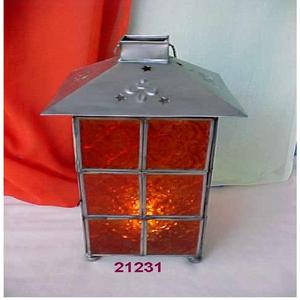 Porte-serviettes en métal de qualité exportée pour lanterne en métal en verre rouge de mariage et de fête par fabricant indien - Product Image 1