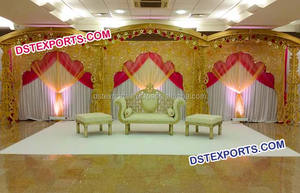 Paneles de fondo bordados para boda, escenario de boda, Paisley, diseño bordado, Fondo de boda, espalda bordada - Product Image 4