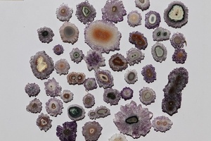 Rodajas de Estalactitas de Amatista Natural de Calidad AAAAA, Piedras Preciosas Minerales Multicolores para Joyería, Creaciones Rida, Color 100% Natural - Product Image 2