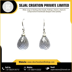 Indian Exporters Offer 925 Sterling Silver Gemstone <b>Earrings</b> for Weddings Parties and Gifts - Product Image 2