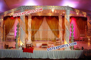 Mandap de Matrimonio con Pilares de Tronco de Elefante de la India del Sur, Fabricante de Mandaps para Bodas en LONDRES - Product Image 6