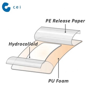 Medical Consumables <strong>Hydrocolloid</strong> Adhesive Tape <strong>Hydrocolloid</strong> Wound Dressing Medical Tape - Product Image 5