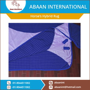 Couverture pour cheval hybride en coton respirante, combinaison stable et d'extérieur, légère, protection toutes saisons - Product Image 5