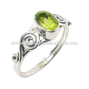 แหวนพลอยเพอริโดแฟชั่นใหม่925เครื่องประดับเงินสเตอร์ลิงแหวนเวอร์เมิลนิรันดร์ผู้จัดจำหน่ายและผู้ส่งออก - Product Image 2