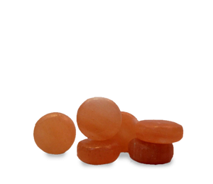 Pierres de massage au sel de l'Himalaya pour les soins de la peau Forme ronde Style Feng Shui et amour Technique sculptée à la main - Product Image 4