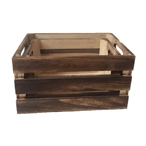 Fire Wood Storage Cube Box Basket For Sundries Bottle Bread Wholesale