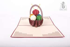 ตะกร้าม้วนขนสัตว์หลากสีงานแฮนด์เมดตะกร้าป็อปอัพ3D งานหัตถกรรมเวียดนามดีไซน์ใหม่ - Product Image 5