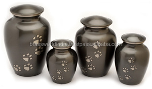 Urna de cremación de mascotas, suministros funerarios de Metal hechos a mano, urna de cremación de mascotas, Brassworld, India - Product Image 6