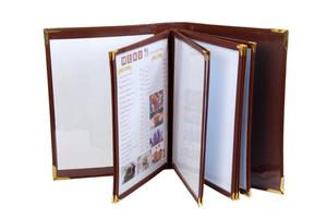 Soporte para menú Cubiertas de menú Estilo libro, 6 vistas - Product Image 3
