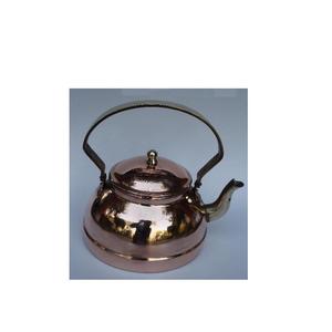 กาต้มน้ำทองแดงพร้อมซับพิวเตอร์และที่จับทองเหลืองกาต้มน้ำโลหะทองแดงขัดเงาเสร็จสิ้น - Product Image 2