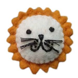 ผ้าขนสัตว์ธรรมชาติทำด้วยมือรู้สึกว่าเต็มดวงอาทิตย์ของเล่นสัตว์ยัดไส้น่ารักปักในร่มตกแต่งบ้านสำหรับวันเกิดบรรจุในถุง OPP - Product Image 1