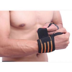 GAF Adjustable Weight Lifting Wrist <b>Wraps</b> Bandage Gym Hand <b>Support</b> Straps Brace Pair Cotton Non-Slip Unisex Body Building - Product Image 1