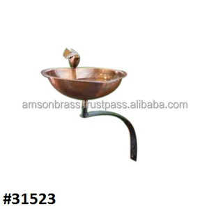 Excellent Quality Decorative Hanging <b>Bird</b> <b>Bath</b> With <b>Small</b> Cute Copper Rstic Finishing <b>Birds</b> feeding stand For <b>Bath</b> - Product Image 6
