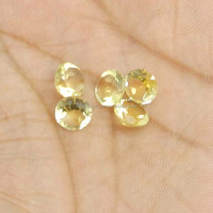 พลอยซิทรีนธรรมชาติทรงหลวมขนาด8มม. สำหรับเครื่องประดับ1.47สีเหลือง - Product Image 3