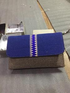 LOWELL CRAFT Handloom Geometric Jute <b>Bag</b> with Rope Handle <b>Long</b> Medium Size - Product Image 4