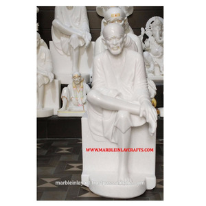 White Marble Sai Baba Statue - Product Image 1