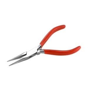 Pince multifonctionnelle pour chaîne de bijoux avec long nez et poignée en plastique souple Grip optique Outils de bricolage personnalisés OEM supportés - Product Image 1