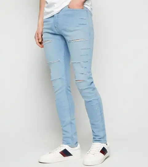 Мужские дышащие джинсы высокого качества/оптовая продажа, новейший дизайн, мужские стильные рваные джинсы