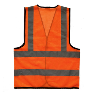 Construction Safety Signal Vest With Reflective Tape Glow In The Dark - Product Image 2