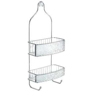 Caddy en métal chromé poli Caddy de rangement pour salle de bain et cuisine - Product Image 1