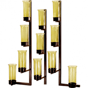 Soporte votivo de latón moderno antiguo de Brassworld India Logotipo de hadas impreso personalizado Regalo artesanal de metal chapado pulido Uso religioso - Product Image 6