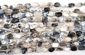 ลูกปัดนักเก็ตขนาดเล็กรูปร่างนักเก็ตเรียบ1เส้นจากธรรมชาติ - Product Image 4