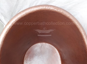 Bañera de cobre independiente hecha a mano 100% para adultos con elegante acabado martillado indio antiguo - Product Image 6