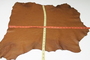 Medium Brown Napa Soft Sheepskin Leather Hides Finest Quality Wholesale for Furniture <b>Handbags</b> Sofas Shoes - Product Image 4