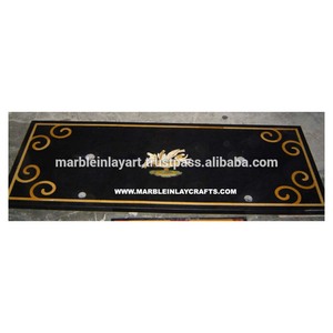 Encimeras de Mesa de Comedor de Mármol con Incrustaciones de Piedra - Product Image 1