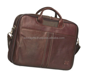 Brown PU <b>Leather</b> <b>Laptop</b> <b>Bag</b> & Cover - Product Image 1